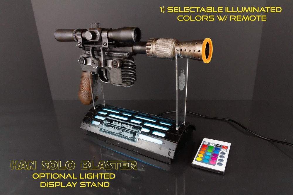 Han Solo Blaster Replica Model Kit with real optical scope