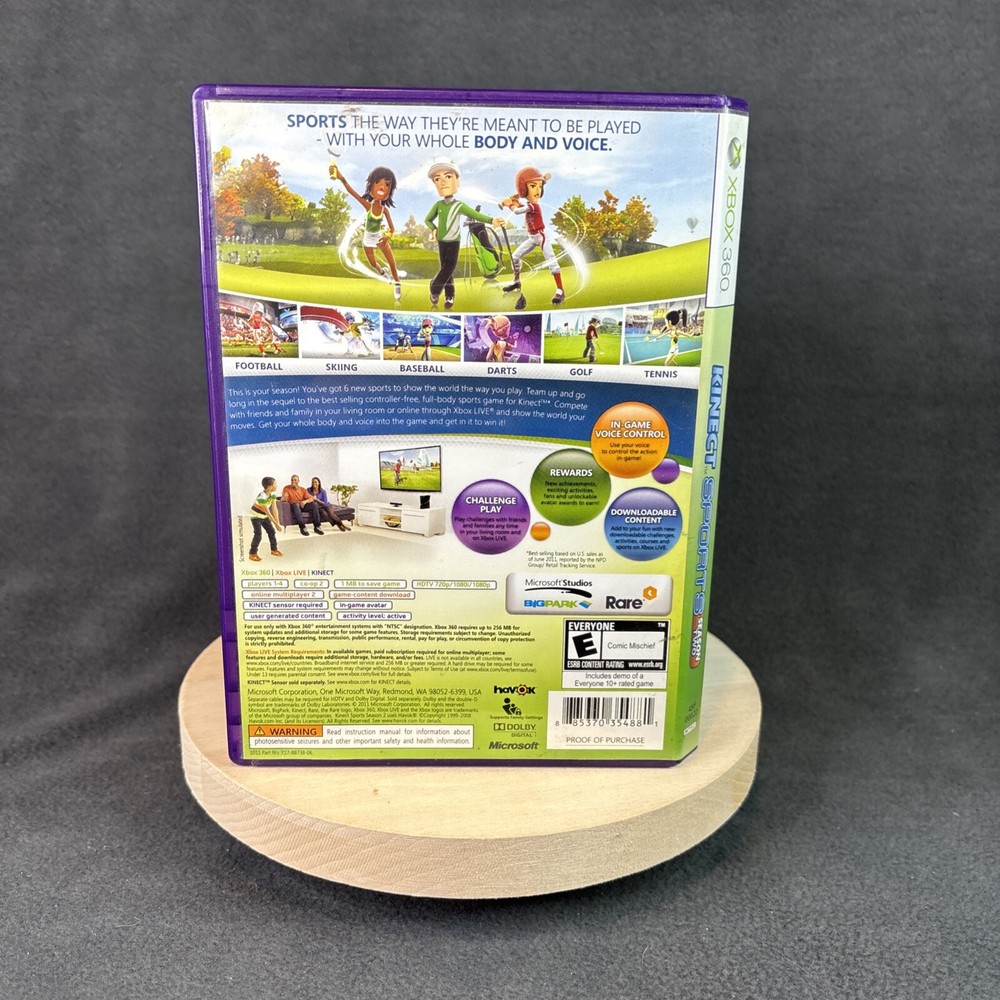 Xbox 360 Kinect Sensor (1414) with 4 Games Bundle - Play Bundle