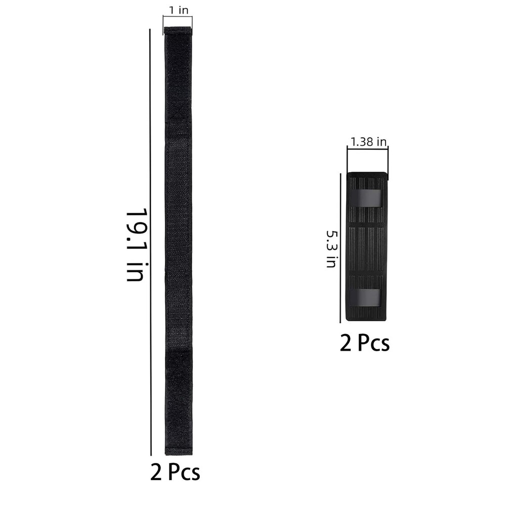 2 Pieces Adjustable Hoverboard Seat Attachment Straps and 2 Pieces Strap Prot...