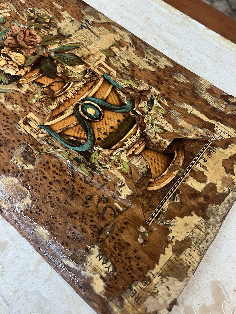 Gorgeous Decorative Marquetry Panel