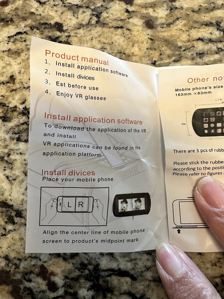 VR OCT 17 3D Glasses Virtual Reality Headset Game Video for iPhone Android IOS