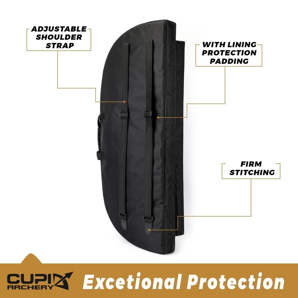 Compound Bow Case Light-Weight Soft Bow Bag with Arrow Pocket and Backpack St...