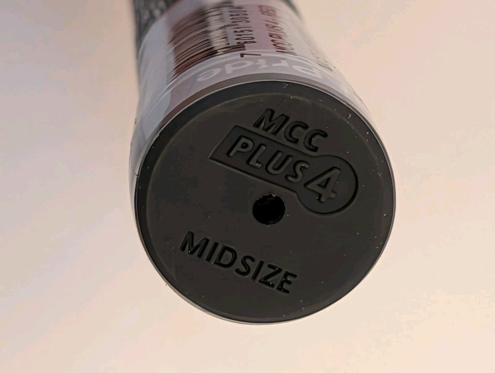 12pk Golf Pride MCC Plus 4 Grey/Red Midsize Grip