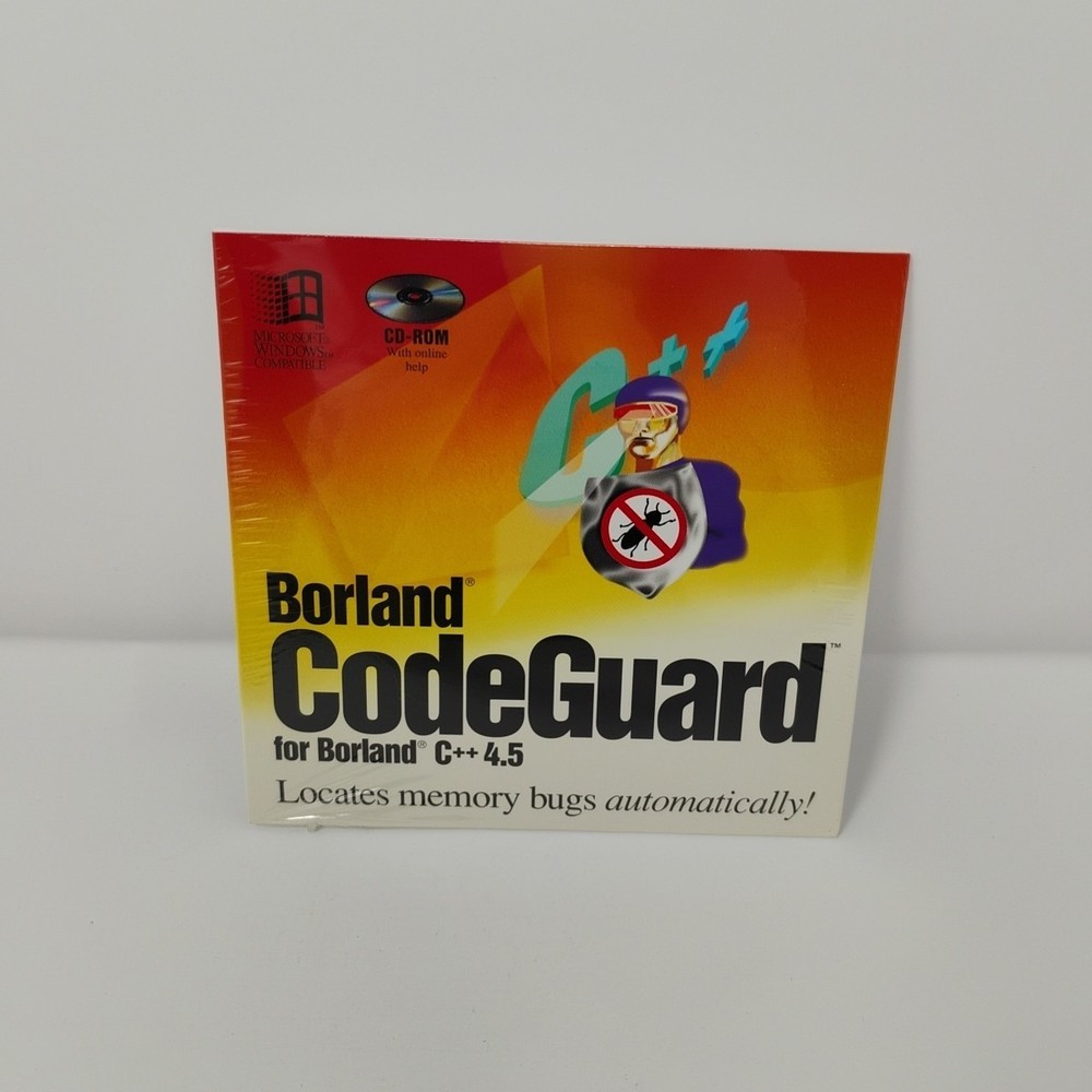 Borland CodeGuard For C++ Version 4.5 Sealed CD-ROM Software and User Guide