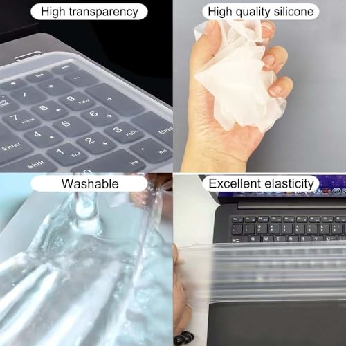 Ultra Thin Keyboard Cover Protector, Compatible For 13-14inch laptops Clear