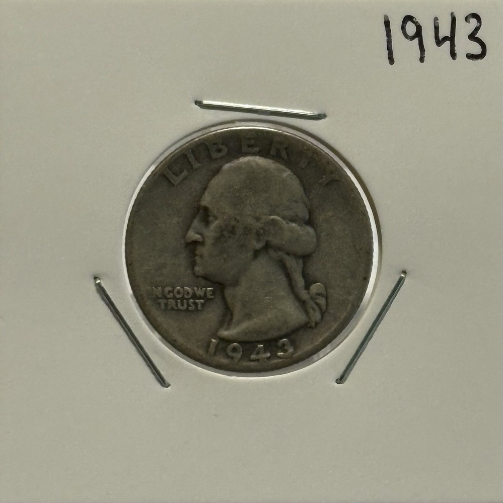 1943 Washington Quarter, 90% Silver, Nice, Low Mint! 🔥