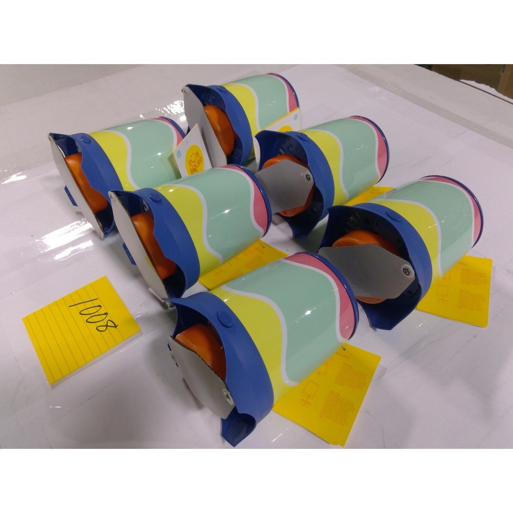 Sun Squad Cyclone Bubble Machine 6 Pack Kids Multicolor New Battery Operated