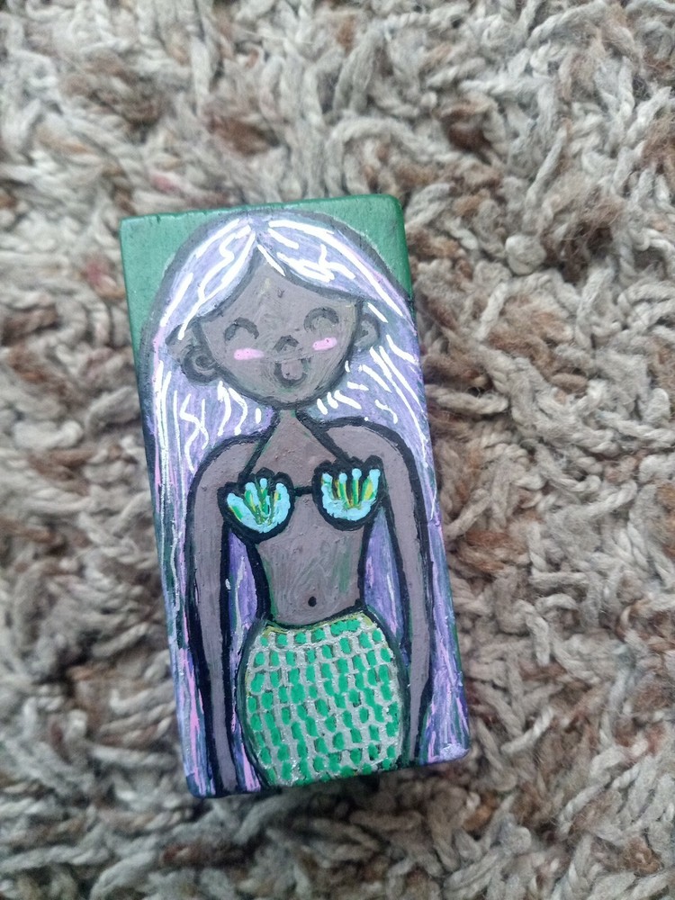 Hand Painted Mermaid Magnet