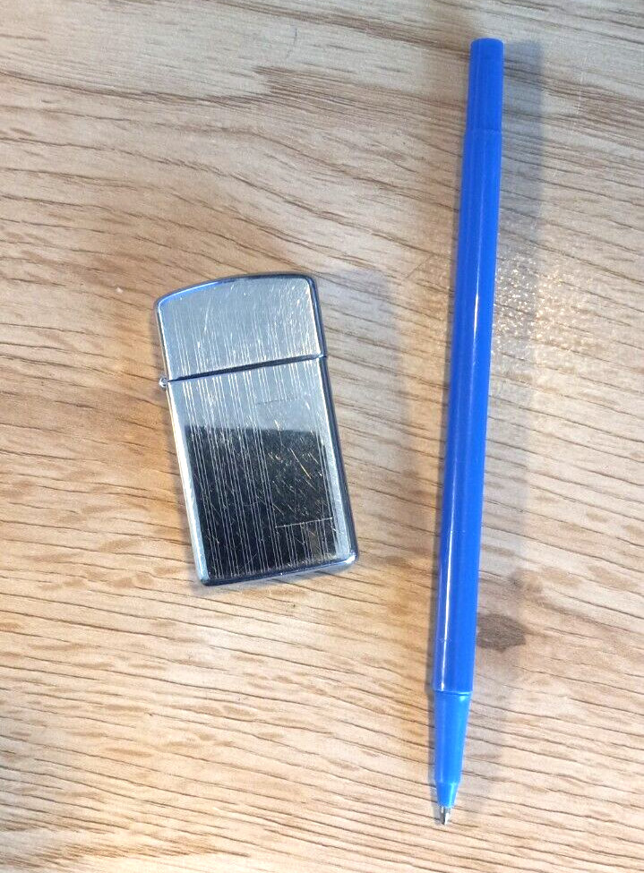 Vintage ZIPPO Lighter Little Format Chrome Lightly Used