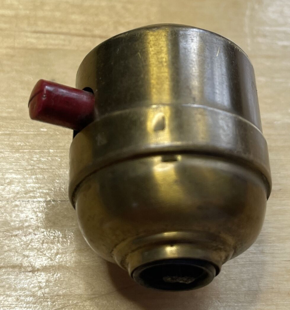 Rare Antique GE Push Button Copper Switch, Old Lighting/Fan Restoration Part