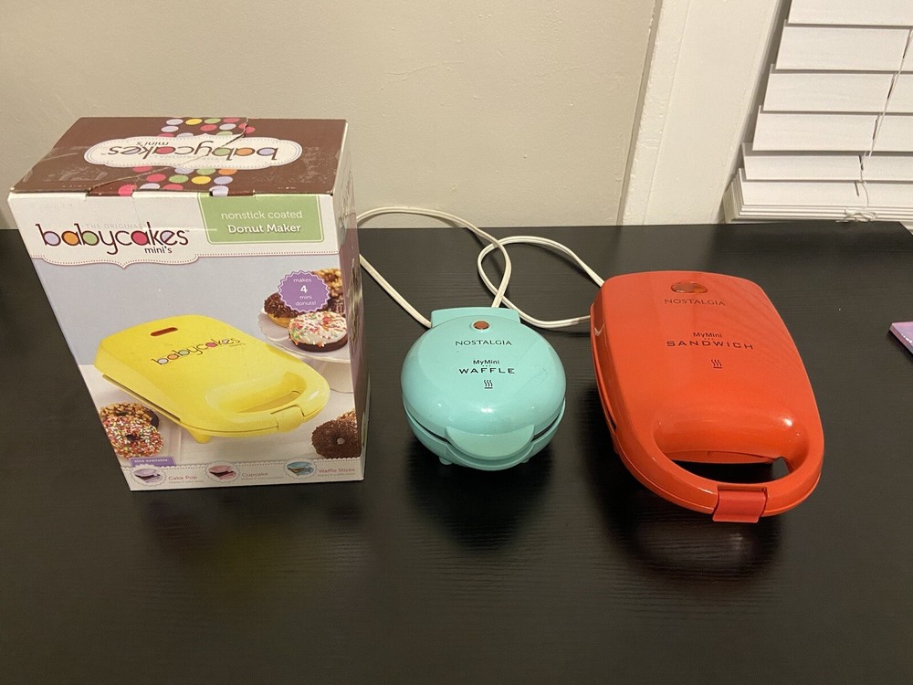3 PACK Waffle, Donut, And Sandwich Makers Great Value!