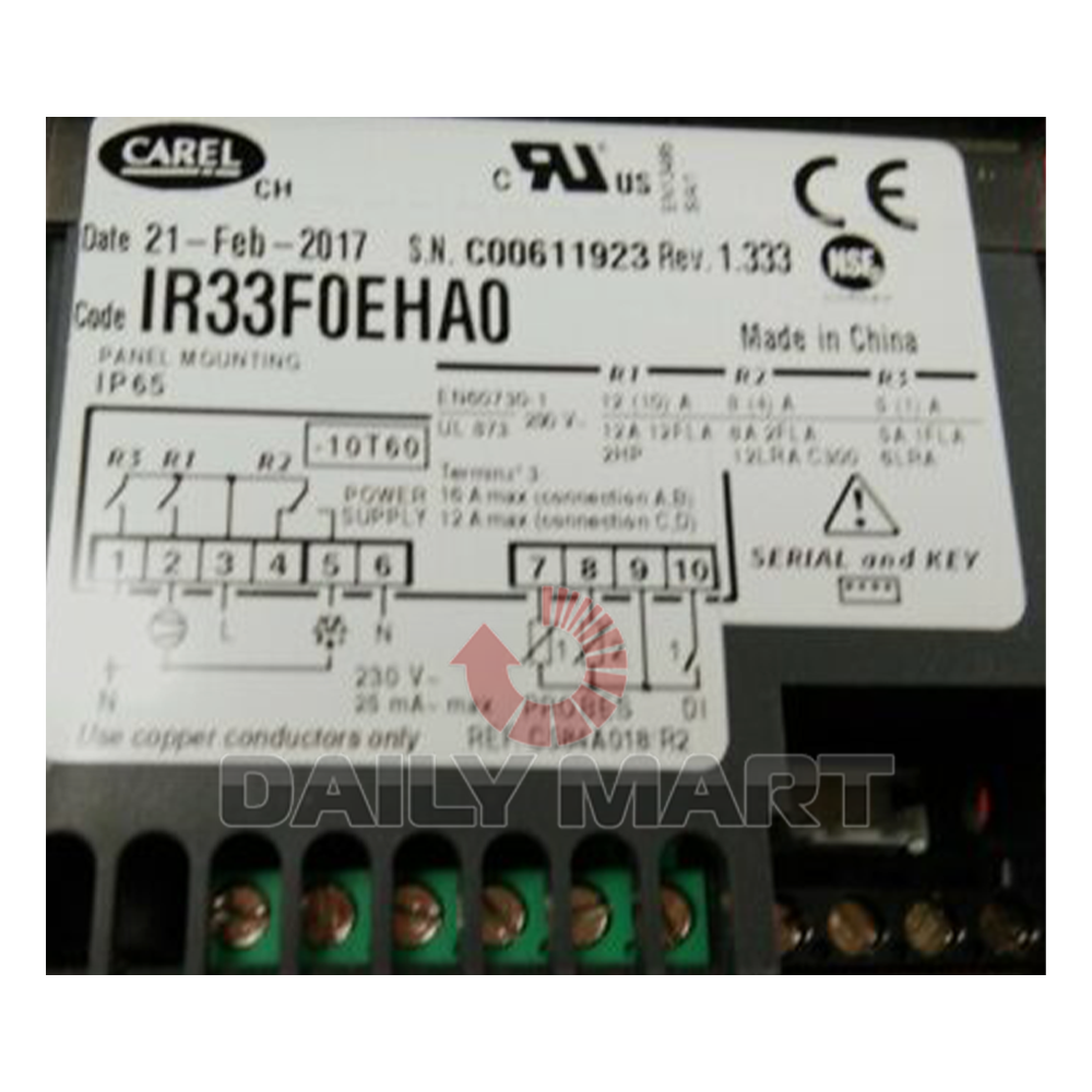 New In Box CAREL IR33F0EHA0 Temperature Controller