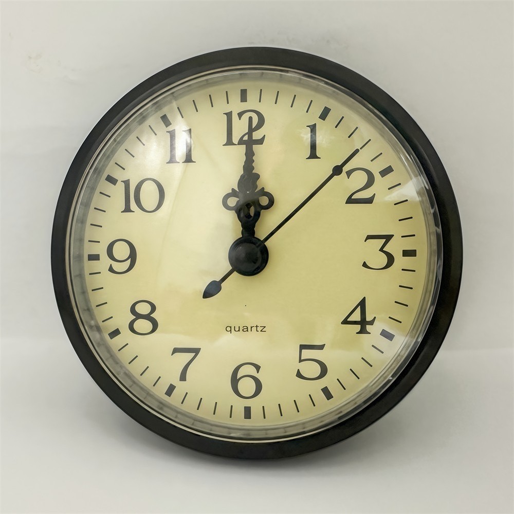 Silent Movement Quartz Clock Insert with Arabic Numbers for DIY Crafting