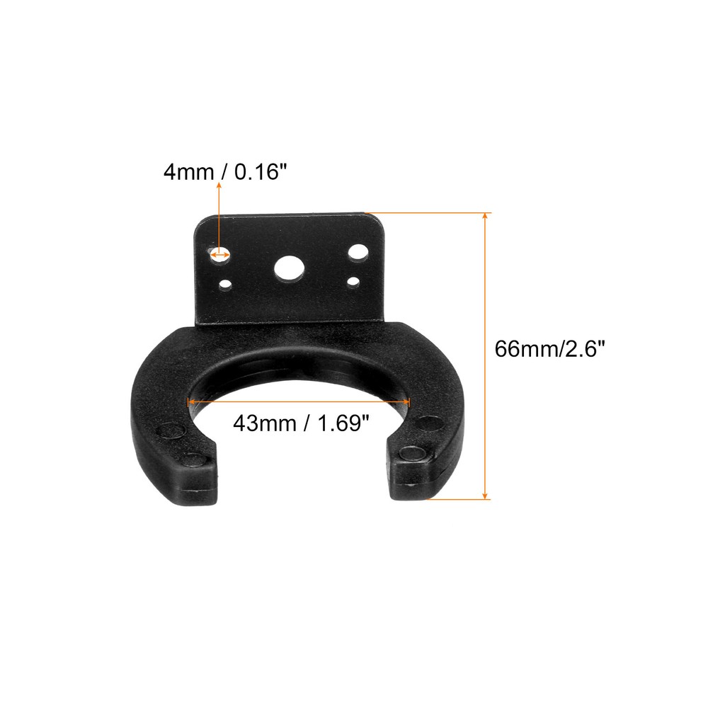 2 Pack Microphone Holders Wall Mounted Mic Holder Microphone Hook Stands Black
