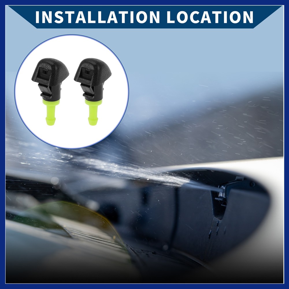 2Pcs Front Windshield Washer Nozzle for Subaru Outback