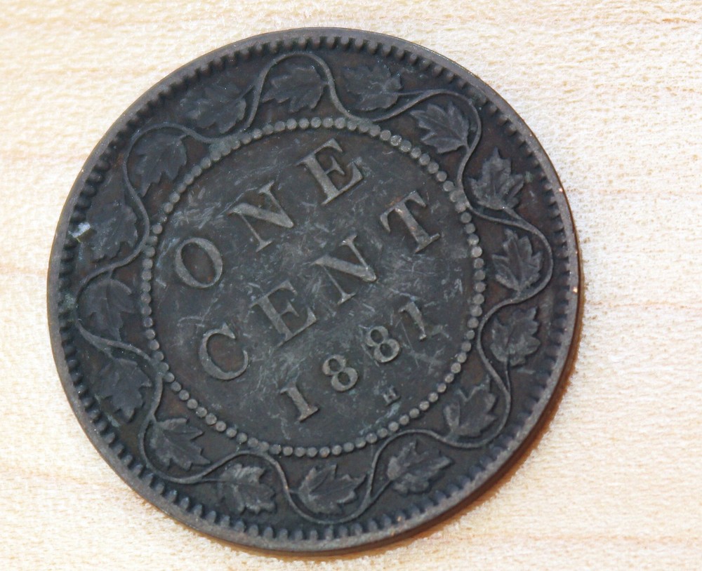 1881 Canada 1 Cent Micro D? Damaged
