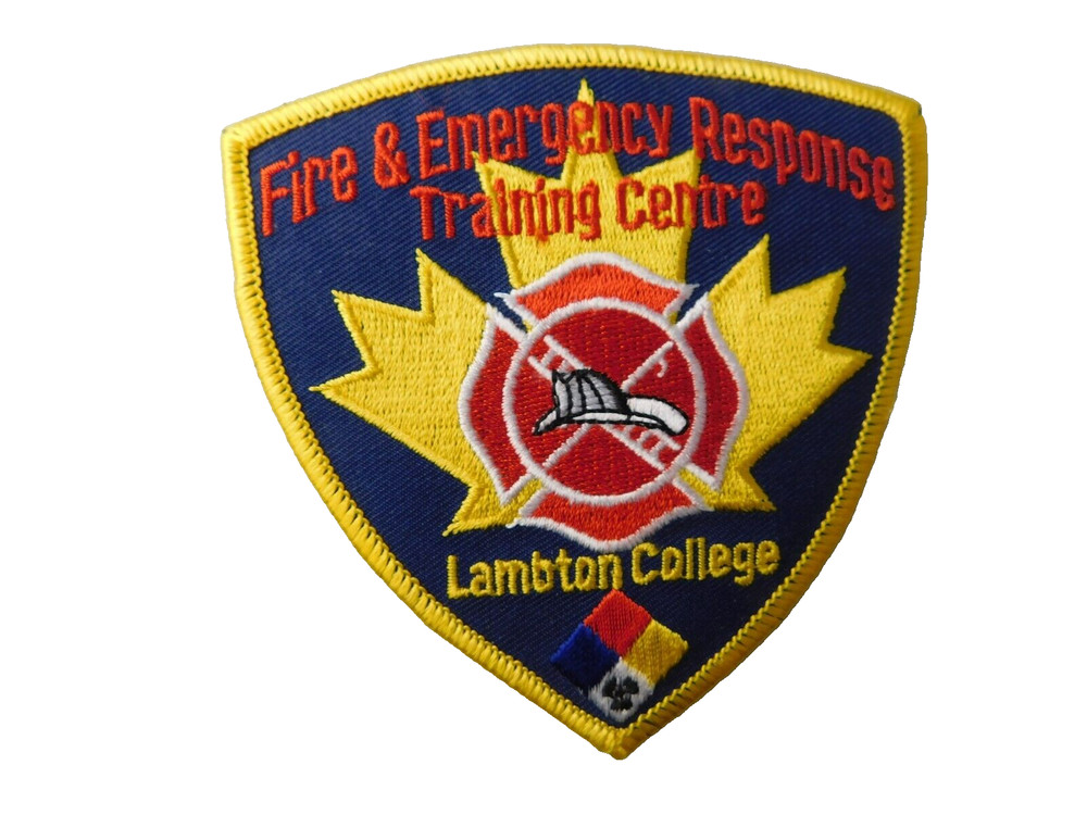 LAMBTON COLLEGE FIRE EMERGENCY RESPONSE TRAINING CENTRE VINTAGE PATCH SHOULDER