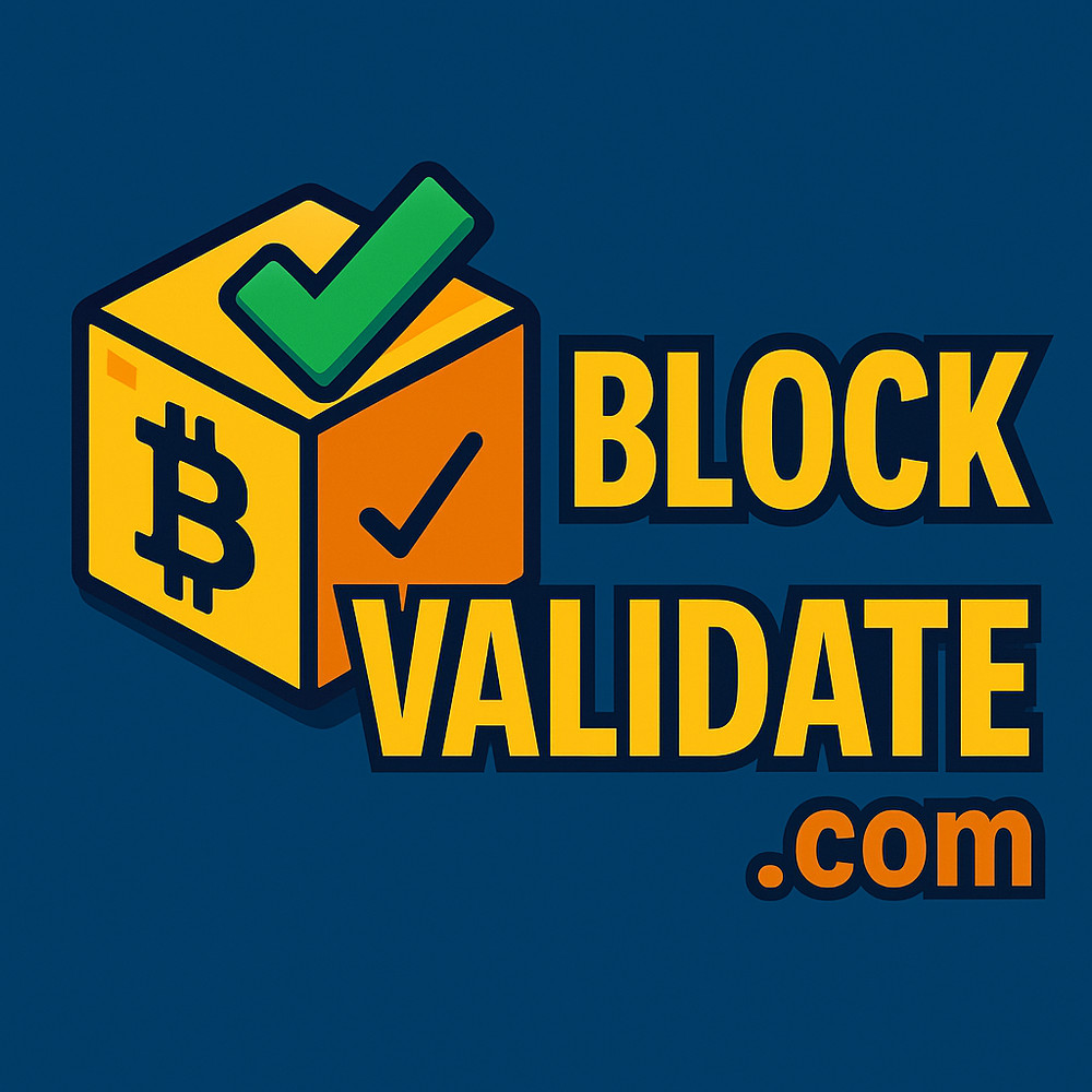 BlockValidate.com - PREMIUM TWO WORD DOMAIN NAME - Blockchain, Crypto, Wallet