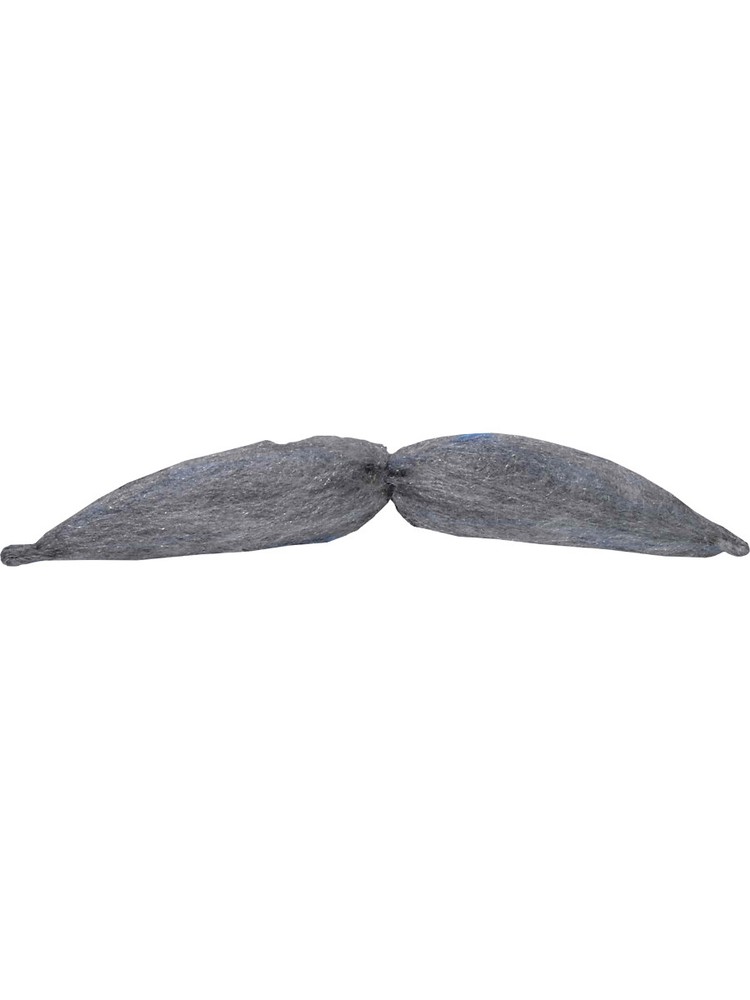 Deluxe Grey Adjustable 6-Way Bending Costume Moustache