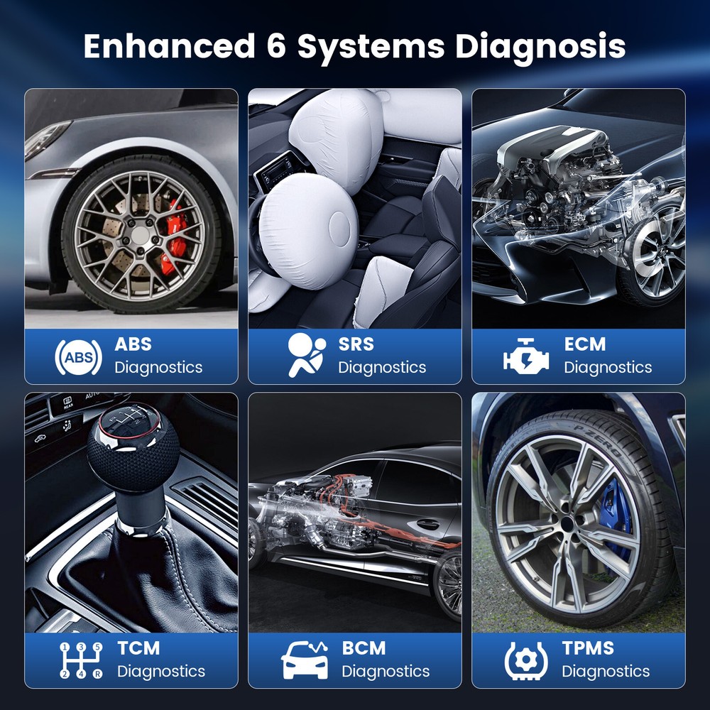 MUCAR CS6 Car OBD2 Diagnostic Scan Tool Scanner Code Reader ABS SRS E/CM System