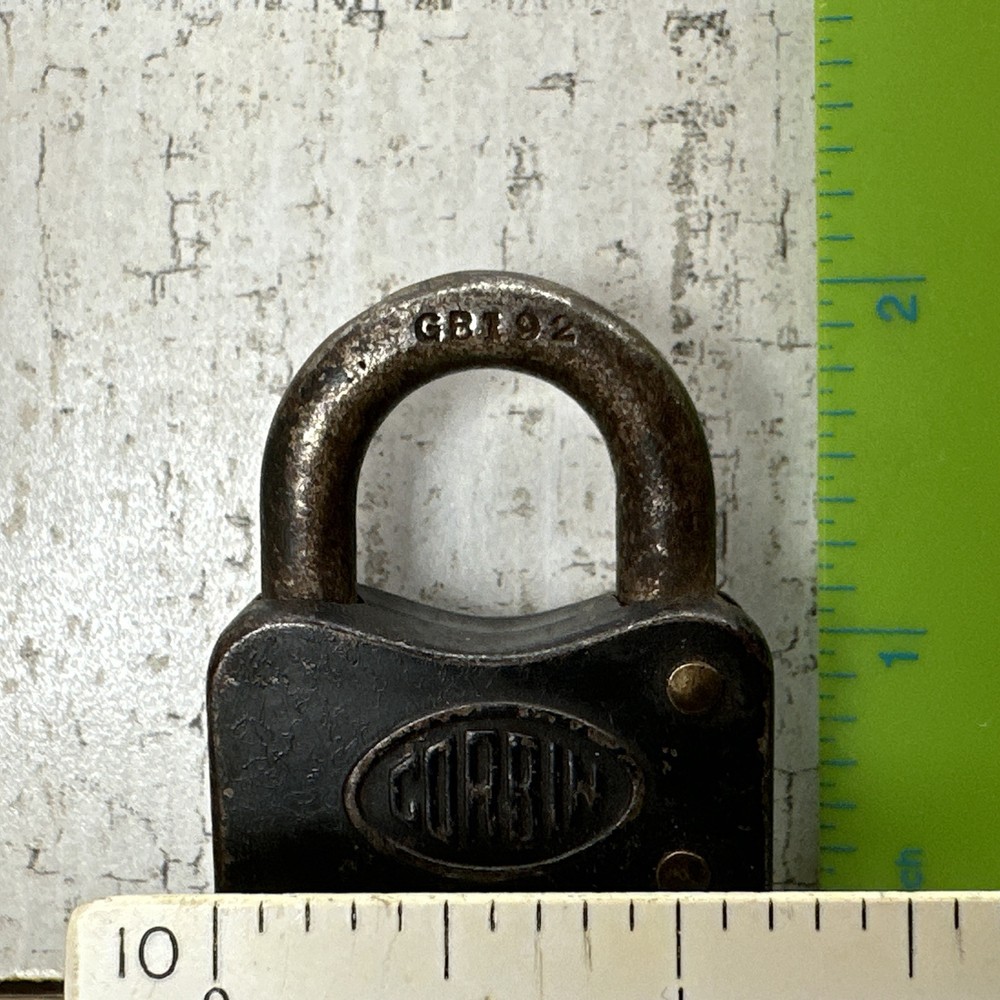 Vintage Corbin Metal Padlock USA No Key
