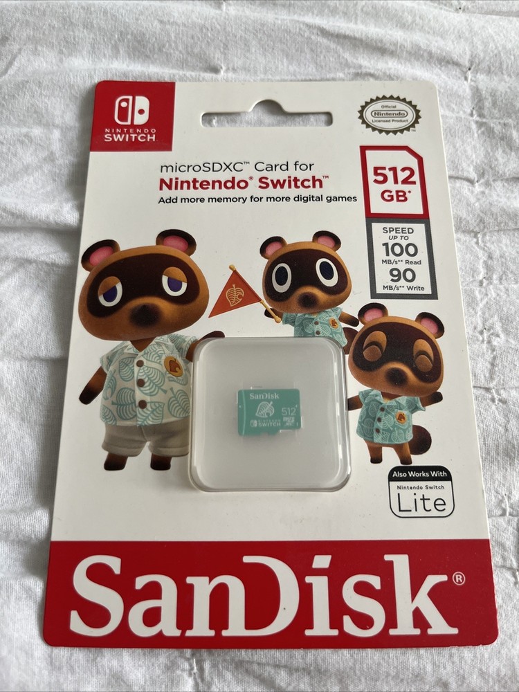 Nintendo Switch SanDisk 512GB Micro SDXC Card Sealed!