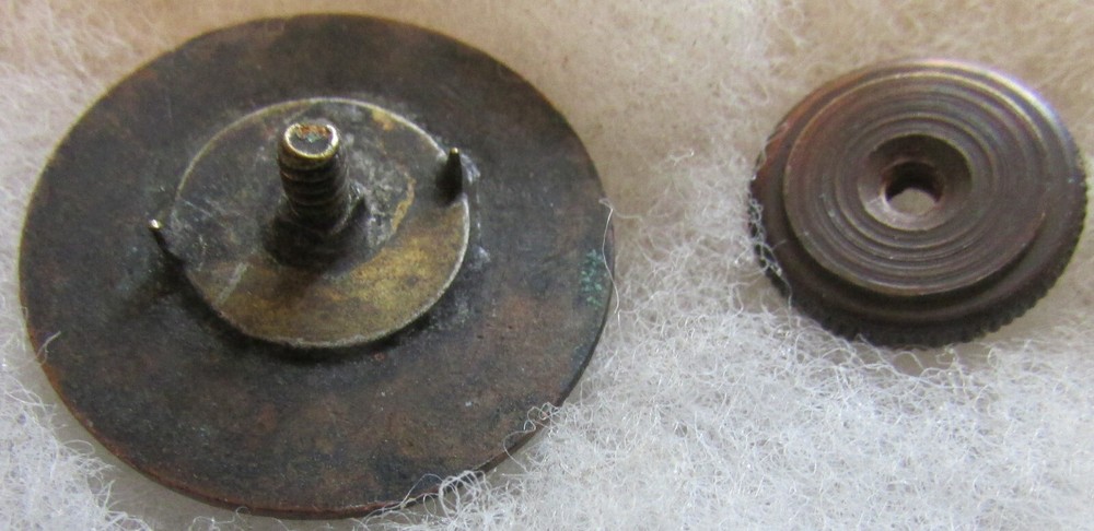 WW1 US 22nd Regt. Collar Disc with nut