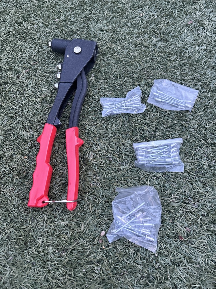 Rivet Gun Tool Riveter, 4 Nose Set