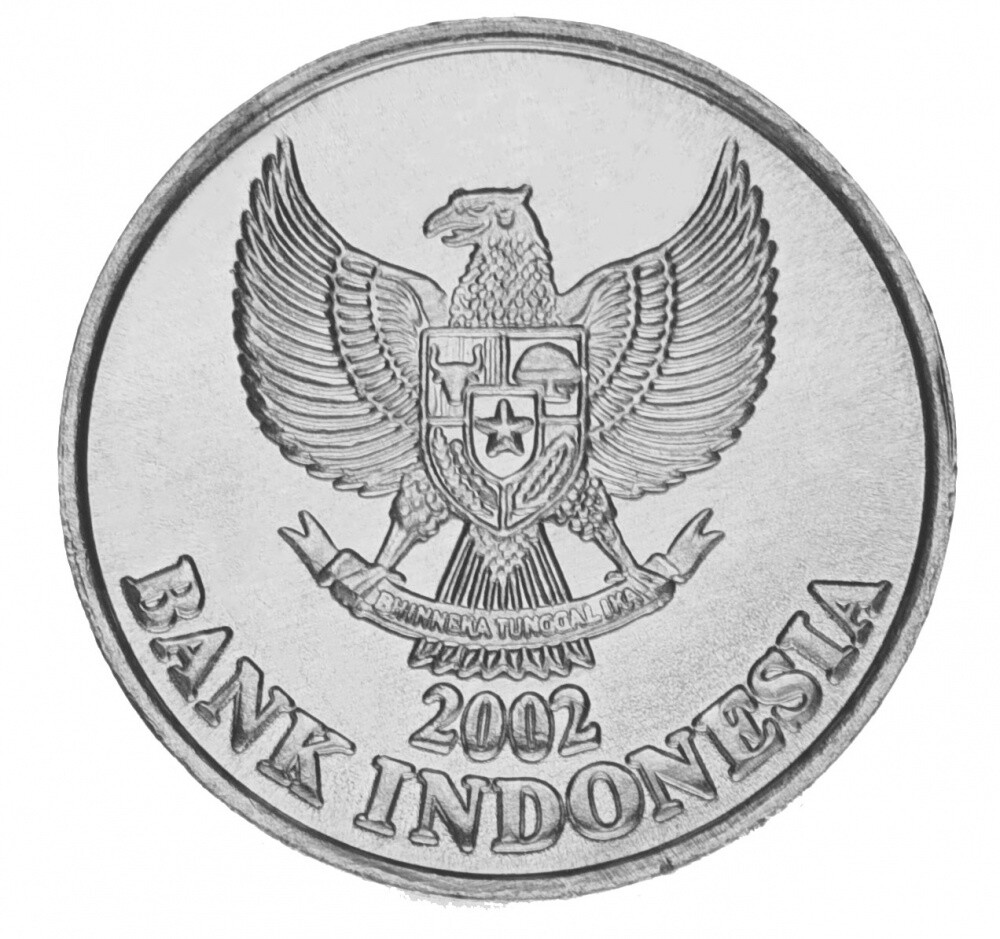 Indonesia 50 rupees 2002 UNC Bird