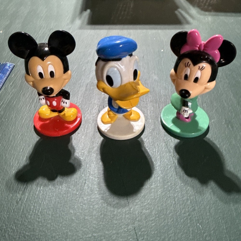 Mickey Mouse Minnie Donald Bobble head Plastic
