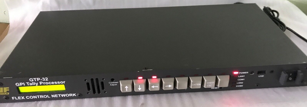 DNF Controls GTP-32 GPI Tally Processor Flex Control Network Rack Mountable