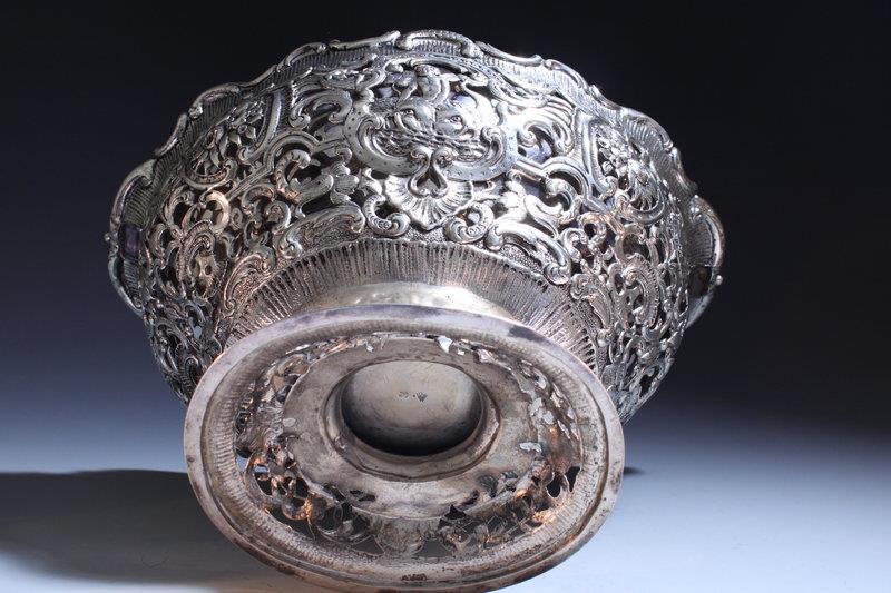 Eastern European silver Repousse Dish.