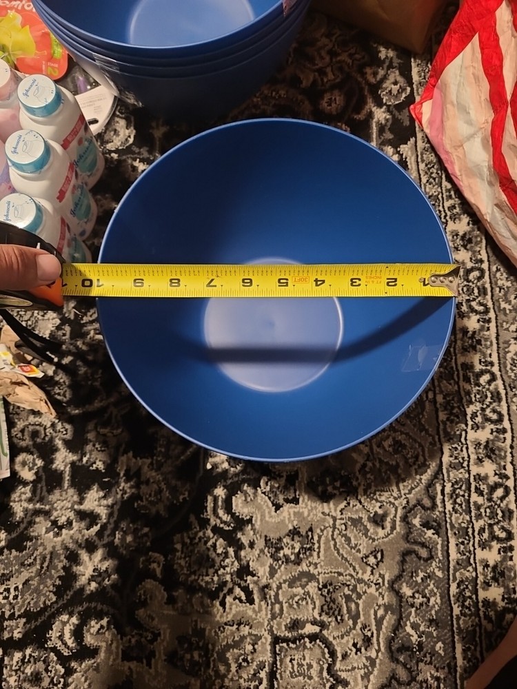 2PK/Large Serve Bowl, Spring Summer Polypropylene Sodalite Blue