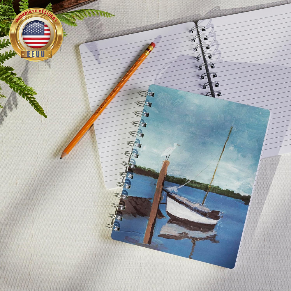 Boat Spiral Notebook ⭐️⭐️⭐️⭐️⭐️