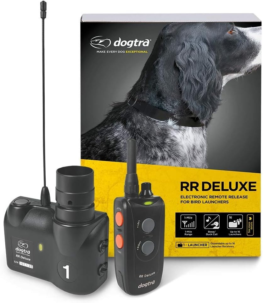 Dogtra Remote Release Deluxe Remote Launcher Black Advanced Training System for