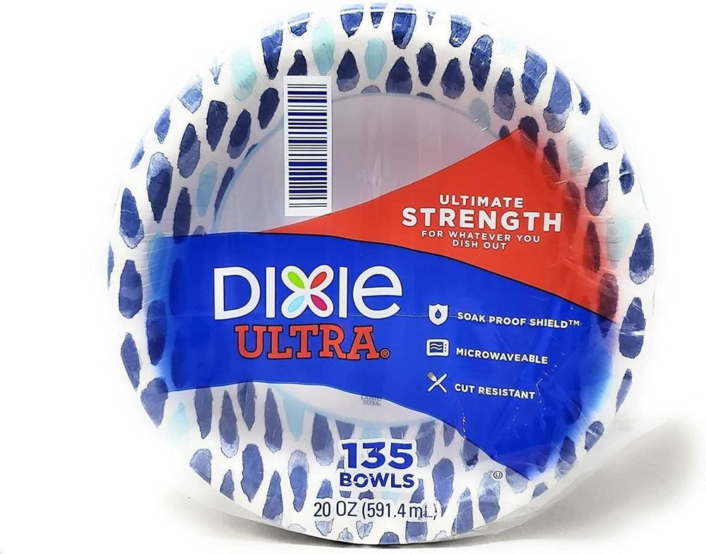 Dixie Ultra Paper Bowls, 20oz, 135 Count