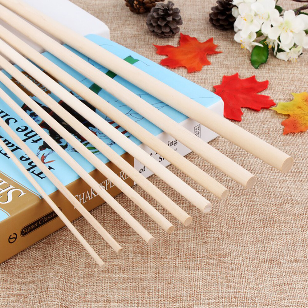 Solid Birch Sticks DIY Handmade Building Model Materials Birch Sticks Dia 2-50mm