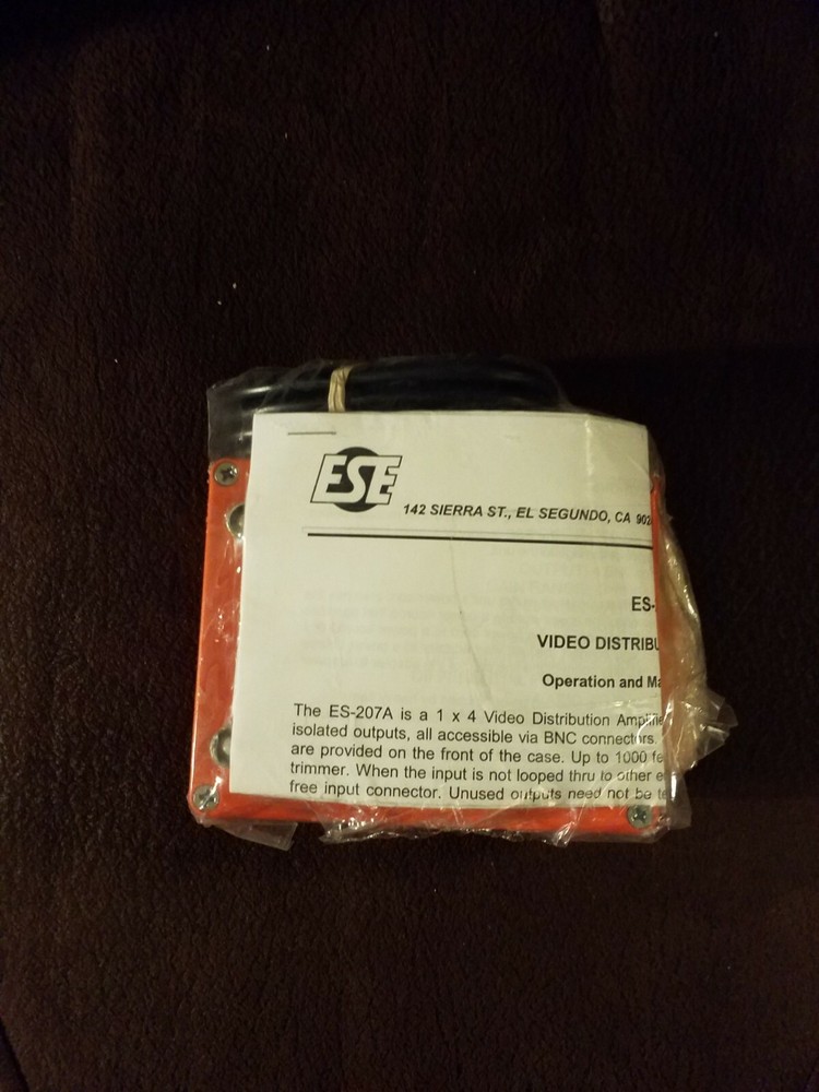 New ESE ES-207A 1x4 Video Distribution Amplifier