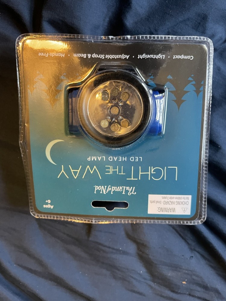 LED Headlamp Battery Powered Headlight Head Lamp Torch Flashlight Strap