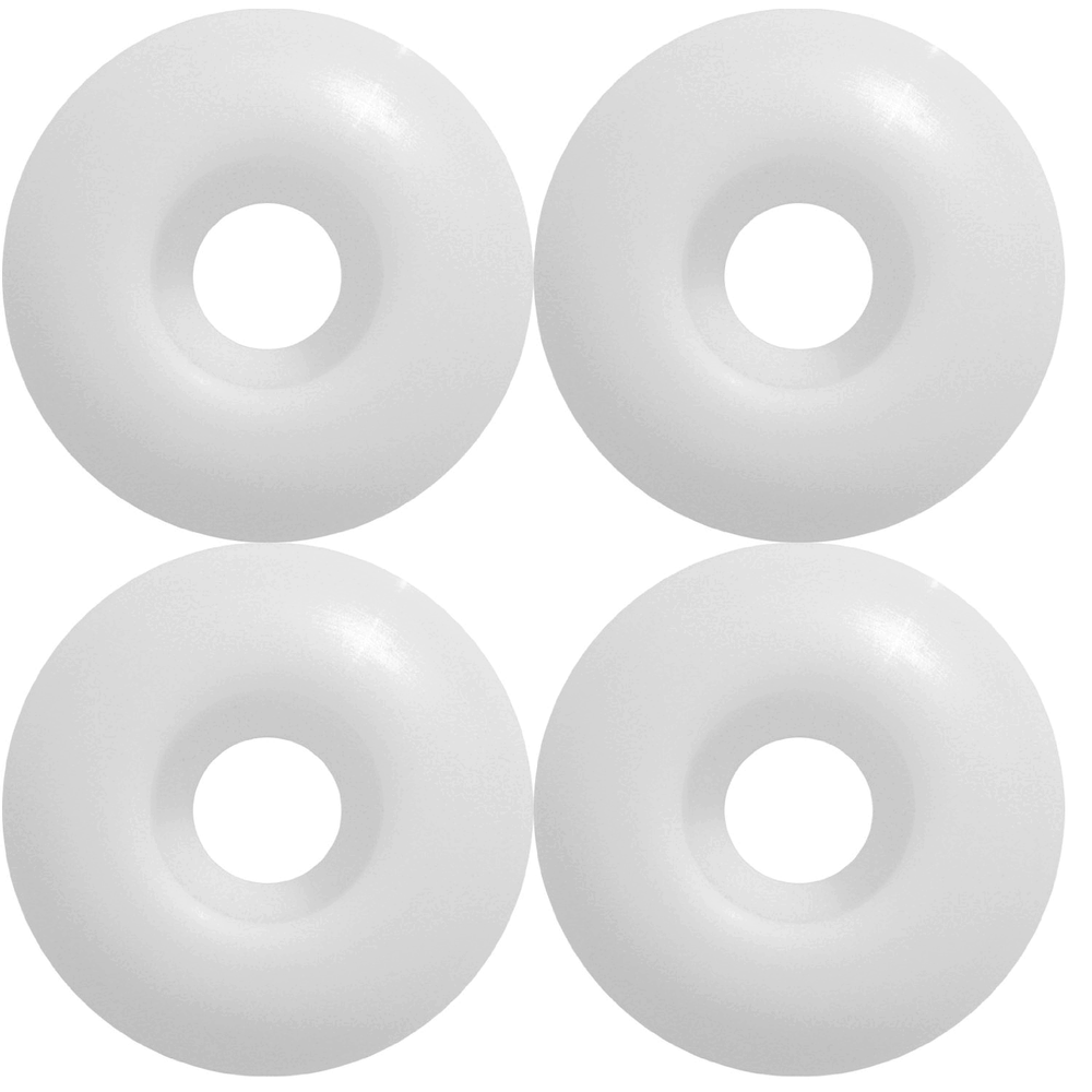 Blank 52mm White Skateboard Wheels