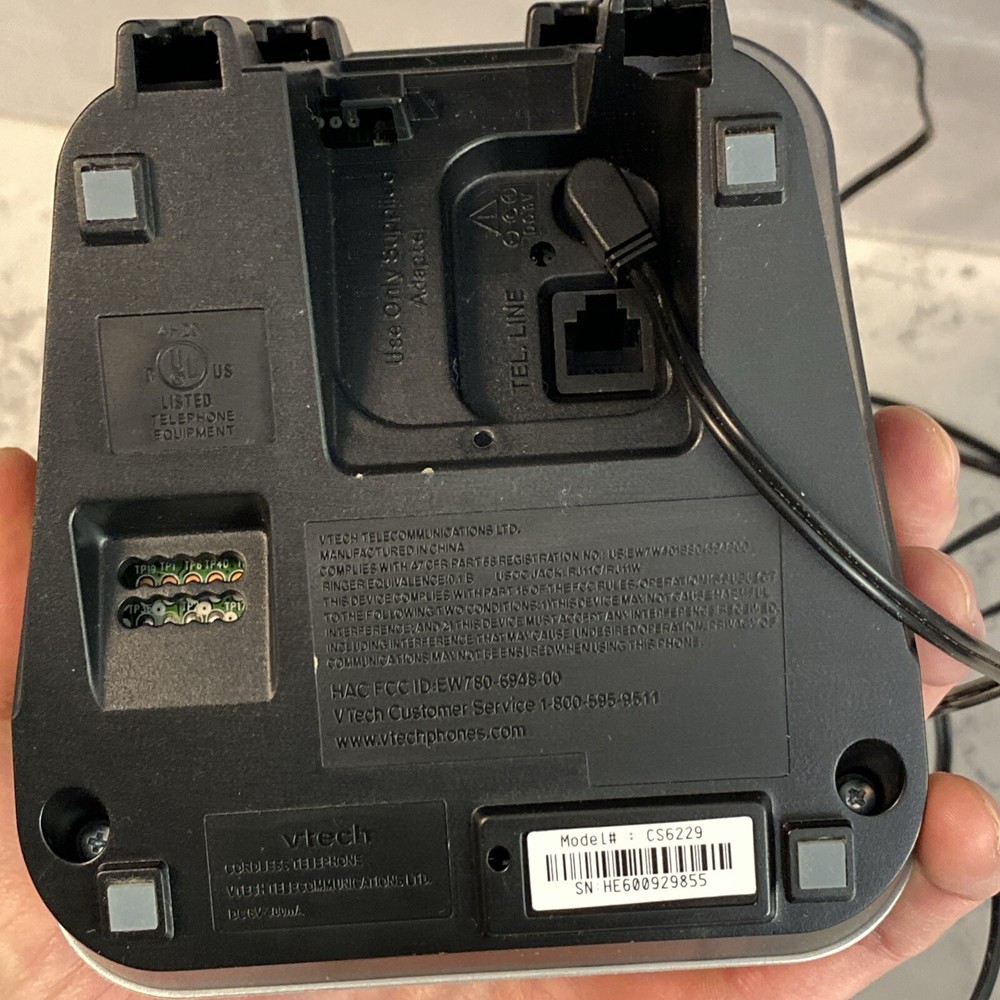 Vtech CS6229 DECT 6.0 Digital Cordless Answering System Handset Untested