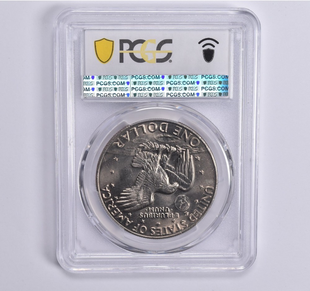 MS65 1974 Eisenhower Dollar Ike PCGS Blue Lbl