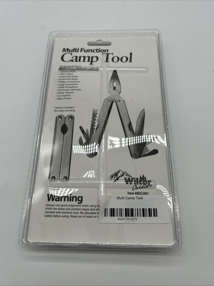 Multi Function Camp Tool New In Package Wilcor Outdoors With Cary Pouch