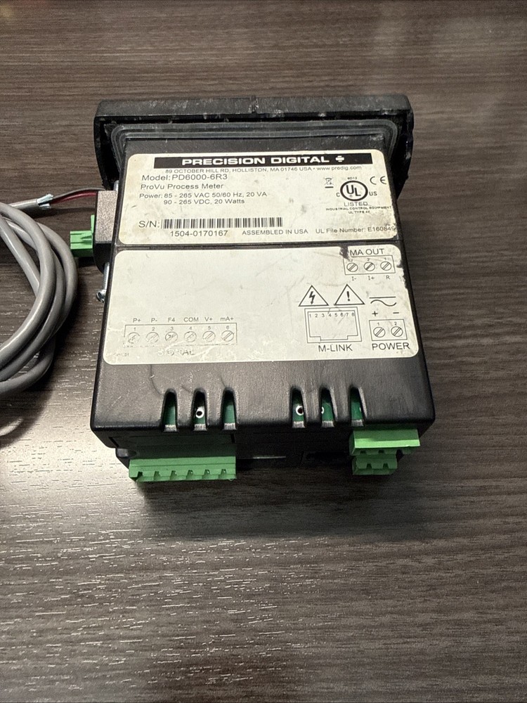 Precision Digital ProVu Process Meter, model PD6000-6R3.