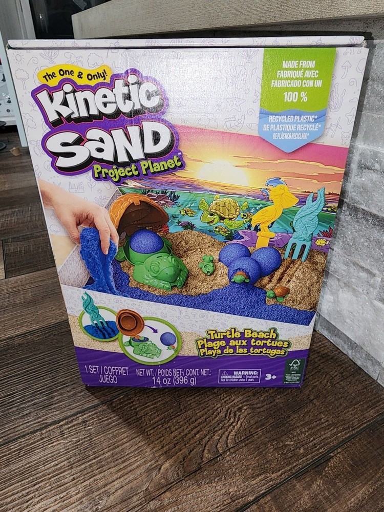 Kinetic Sand Project Planet Turtle Beach Set