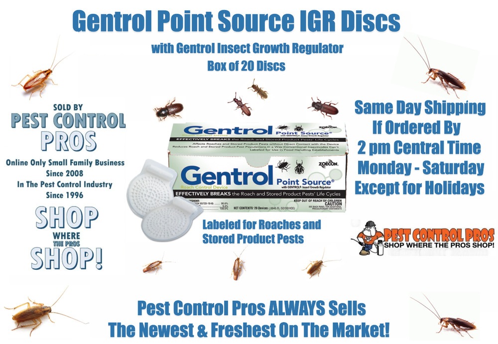 Gentrol Point Source Insect Growth Regulator Roach Control Pantry Pest IGR Discs