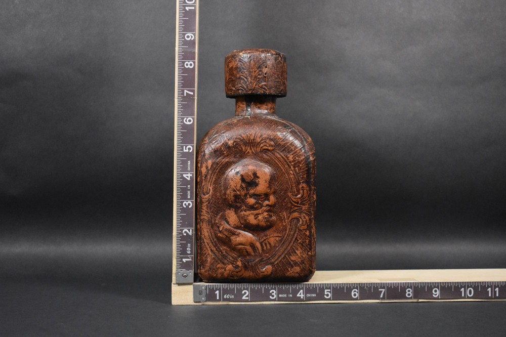 VINTAGE Hidalgo Leather Bound Bottle With Top