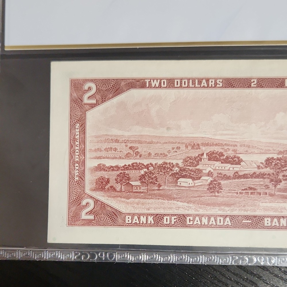 1954 Canada $2 Replacement Note PCGS Graded 55 About UNC Certified Banknote