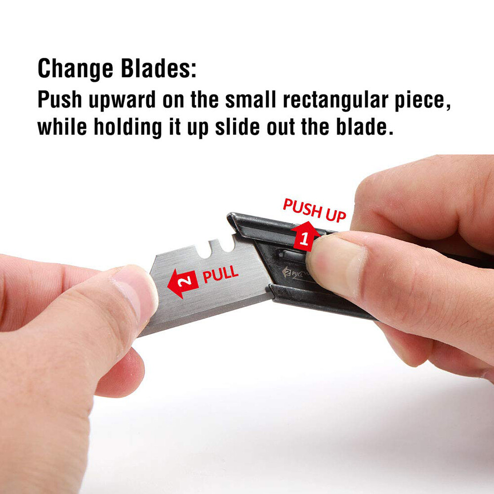 MOSSY OAK 2 Pack Folding Pocket Utility Knife Set Quick Change Blade Frame Lock