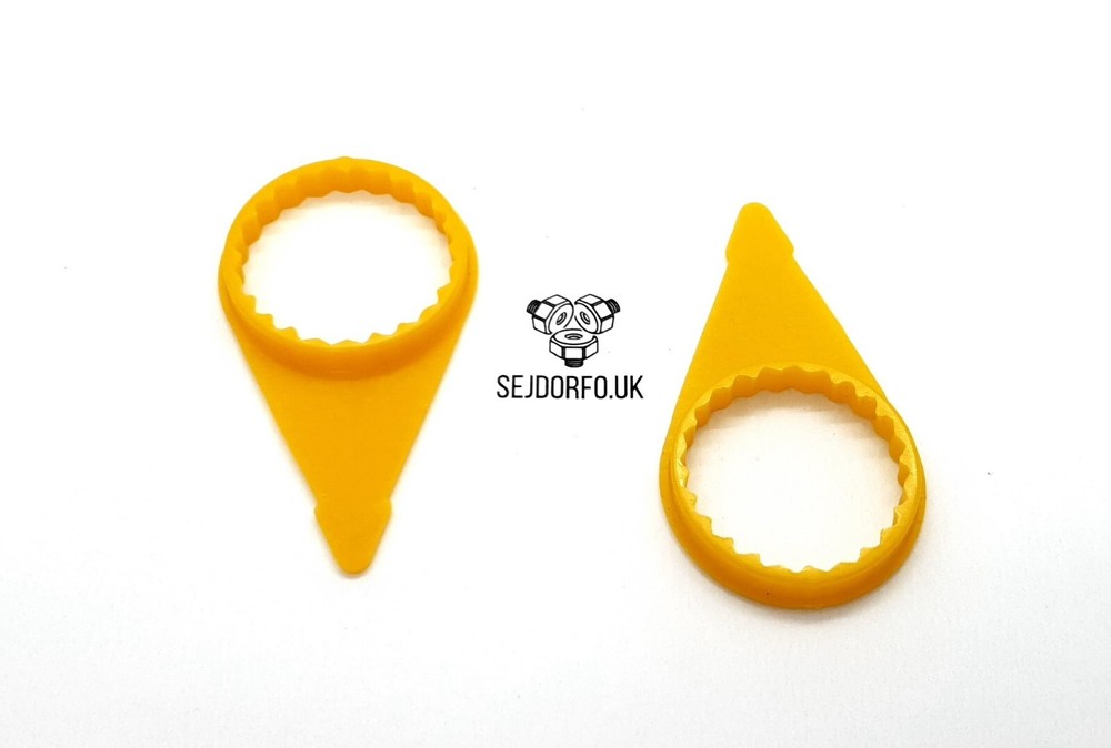 32MM CHECKPOINT WHEEL NUT INDICATOR - 50x YELLOW POINTER